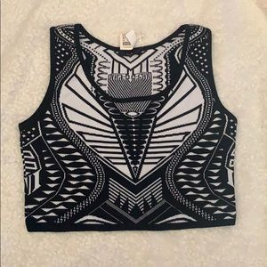 B&W crop top